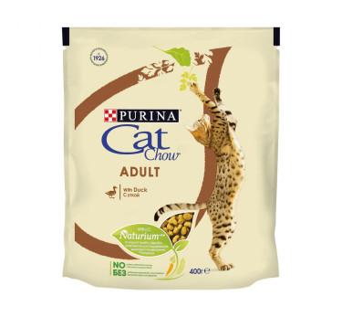 Сухой корм для взрослых кошек Purina Cat Chow, утка, 400 г